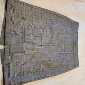 Banana Republic skirt, gray plaid
